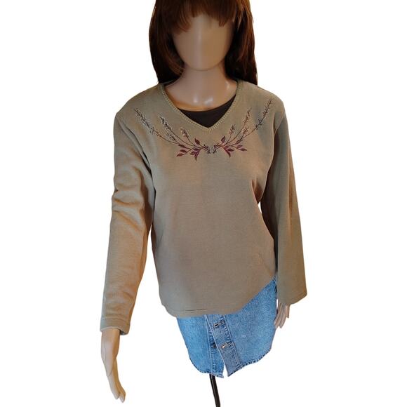 Vintage Bobbie Brooks Blouse | Gecko Green | Size Small (4/6) - Picture 1 of 8